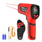 Infrared Thermometer Temperature Gun, -40℉-3632℉, High Temp Thermometer with Thermocouple Probe, Non-Contact 50:1 Pyrometer Dual Laser Thermometer Gun for Engine, Kiln, Forging, Industrial