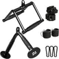 Mikolo Cable Attachments for Gym, Heavy-Duty Cable Machine Attachment Set with LAT Pulldown, V Bar, Double D Handle, Ankle Straps, and Barbell Clamps for Home Gym