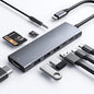 USB C Adapter Docking Station for Galaxy dex iPad Pro,USB-C Multiport Adapter with 4K HDMI,3.5mm Jack,PD 100W,3 USB3.0,SD/TF Card Slot,for MacBook iPhone 15 Samsung Tab