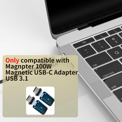 CNakdDG Magnetic Connector Tips Head for USB-C Android Devices (4 Pack), only Compatible 5A Magnetic Charging Cable or Magnetic Adapter