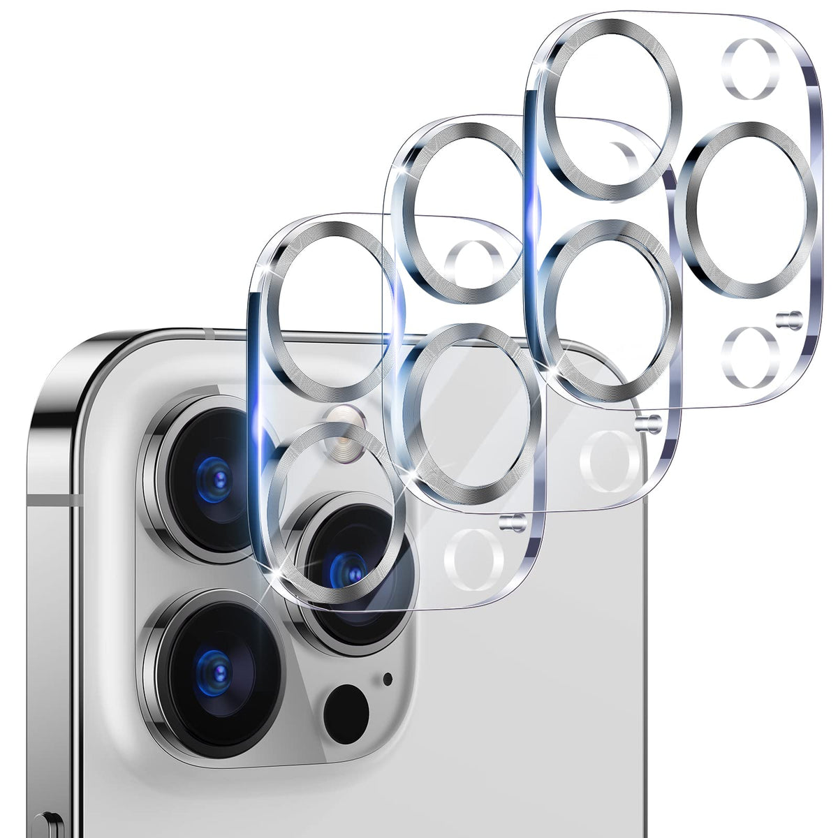 UniqueMe for iPhone 13 6.1"/13 Mini 5.4" Camera Lens Protector-Black Circle