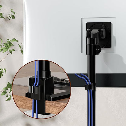 Monitor-Arm Ultrawide Heavy Duty 24-57'' - Aluminum Single Monitor Mount Holds up to 59.4lbs, Adjustable Desk Mount Stand, VESA75/100/200mm, Black