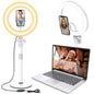 8 inch Desk Ring Light with Stand for for Video Conference,Adjustable Zoom Lighting for Computer, Circle Light for Video Recording, Video Calls, Online Class, Live Streaming, Podcast