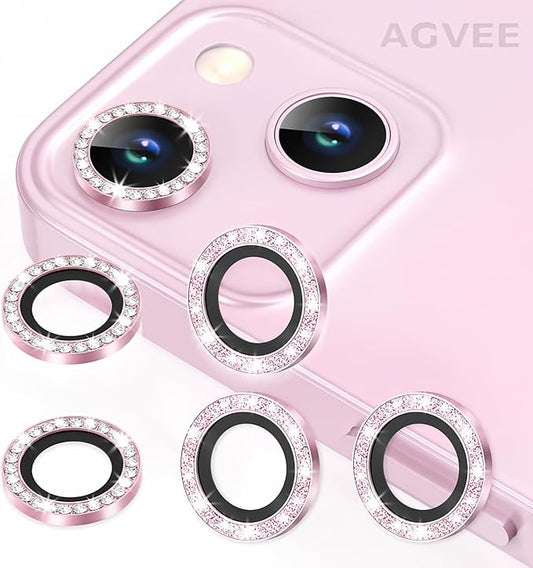 AGVEE 3+3 6 Pack for iPhone 13 & Mini Camera Lens Protector Cover