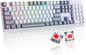 Wireless Mechanical Keyboard, Triple Mode 2.4G/USB-C/Bluetooth Gaming Keyboard, 104 Keys Programmable, Customize RGB Backlit, Red Switch, Bicolor PBT Keycaps, Rechargeable Wired Keyboard for Laptop PC