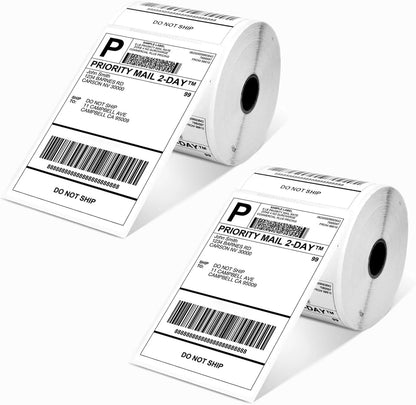 Omezizy 4x6 Thermal Shipping Label (Pack of 2 Roll 500 4x6 Labels)