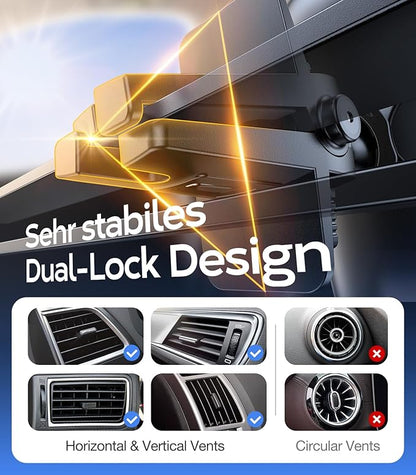 TORRAS 2025【Strongest Suction & Military-Grade】 Phone Holders for Your Car,【Patent & Safety Certs】 Car Phone Holder Mount Truck Stand for Dashboard Windshield Vent for iPhone 16 15 Pro Max, Navy Blue