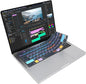 JCPal Adobe Premiere Pro Shortcut Guide Keyboard Cover for Apple MacBook Pro 14 inch and MacBook Pro 16 inch (M1-M4 Models) and MacBook Air 13 inch and MacBook Air 15 inch (M2-M4 Models) (US-Layout)