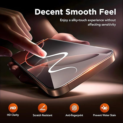 GolbinBox 3-Pack Privacy Screen Protector for iPhone 16 Pro 6.3 Inch,Military-Grade Shatterproof Anti-Spy HD Tempered Glass, Easy Installation,Dust and Bubble Free,9H Hardness,Anti - Fingerprint