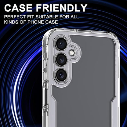 for Samsung Galaxy A16 Camera Lens Protector, Individual Metal Ring Tempered Glass Lens Cover, [Strong Adsorption] Scratch Resistant Ultra-Thin HD Clear Lens Cover, 1 Set-Black