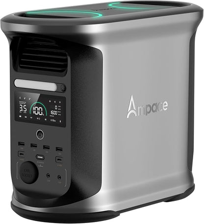 Portable Power Station Andes 1500, Full Charge in 55 Min, 1462Wh LiFePO4 Battery, 2400W (Peak 3600W) Solar Generator for Home Backup, Power Outages, Camping & RVs(Solar Panel Optional)