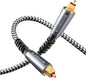 BlueRigger Digital Optical Audio Cable (6FT, Toslink Cable for Soundbar, Braided Fiber Optic, S/PDIF, Metal Shell) - Compatible with HomeTheatre, TV, Game Console (PS4, Xbox), DVR