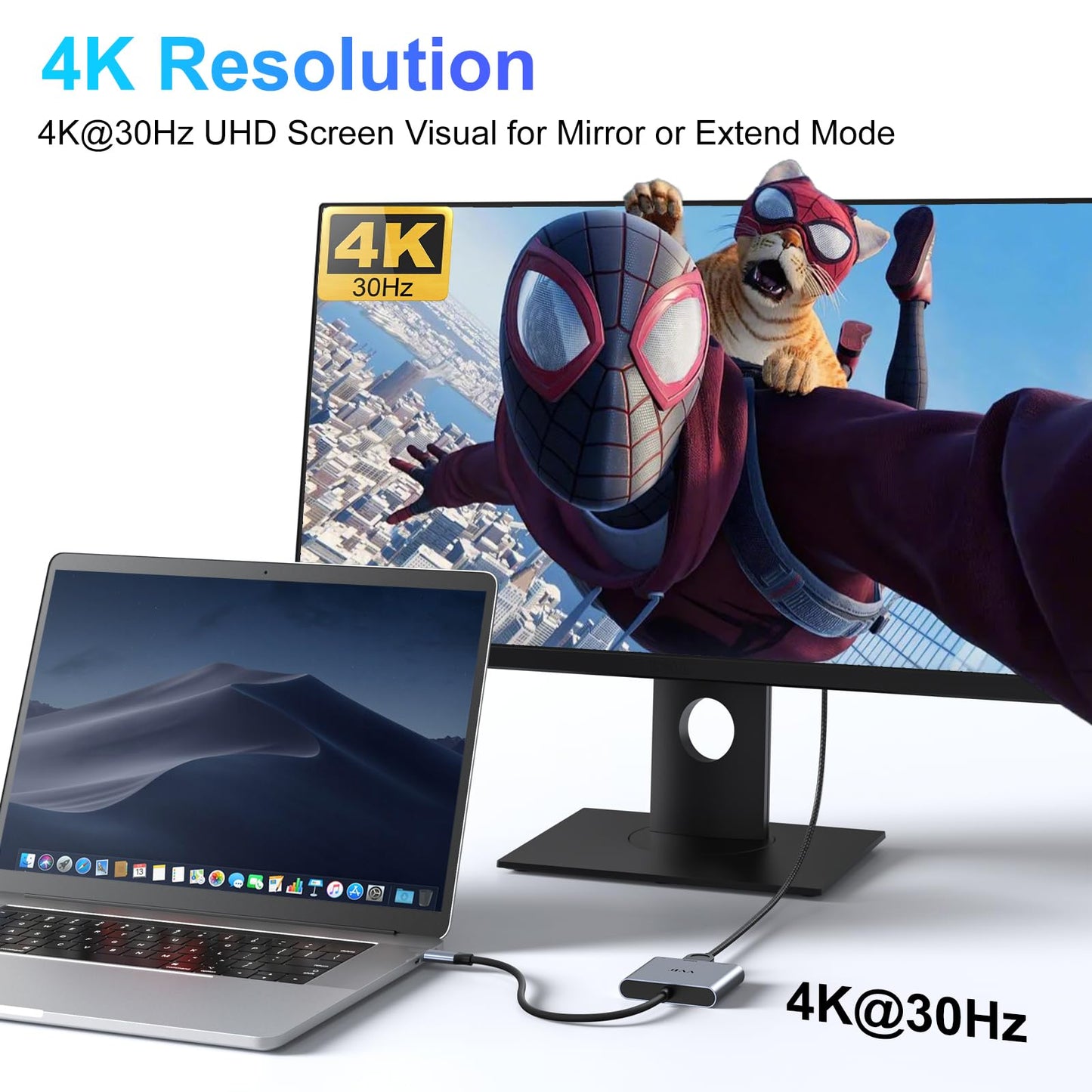 USB C to HDMI Adapter,USB-C Adapter Hub Multiport Digital AV Converter
