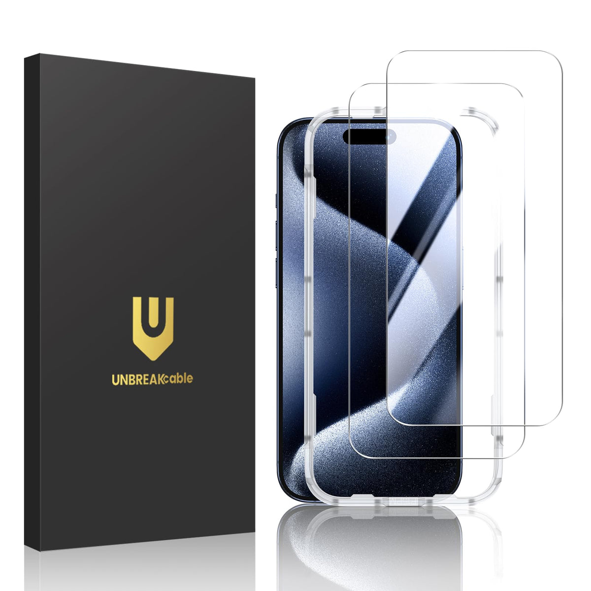UNBREAKcable 2-Pack Screen Protector for iPhone 13 Pro/14/13