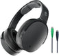 Skullcandy Hesh ANC Wireless Over-Ear Bluetooth Headphones with Charging Cable, Active Noise Cancelling, Up to 22 Hrs Battery, Foldable Lightweight Design, Microphone for iPhone Android - True Black