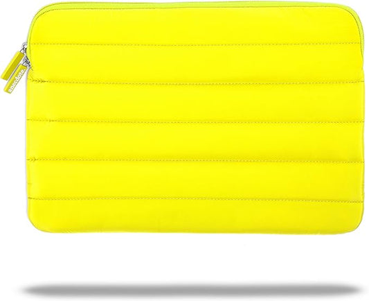 ANECDOTE Laptop Case 15-16 Inch – A Perfect Laptop Sleeve - Compatible with MacBook Air/Pro 15 inch M3 M2 M1 Chip Pro Max 2023-2021 – Fits Well, Made of 100% Nylon with Aesthetic Design (Neon Yellow)