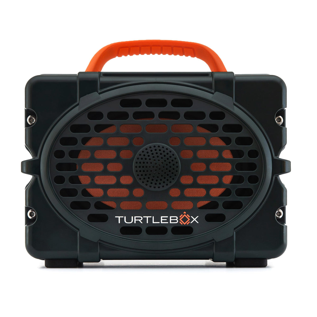 Turtlebox Original Gen 3 Outdoor Bluetooth Speaker, White/Royal Blue