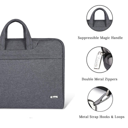 Voova 13.3-13 Inch Laptop Sleeve with Handle, MacBook Sleeve, Gray