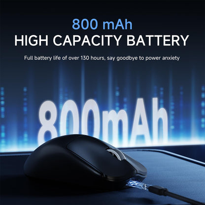 SEUNKWANG EWEAND X23 Pro Gaming Mouse, Tri-Mode 2.4G/USB-C/Bluetooth Wireless Mouse, PAW3311 Sensor, 12,000 DPI, 59g Lightweight, 1ms Ultra-Low Delay, Gaming & Computer Mouse for Laptop/PC/Mac-Black