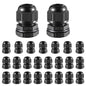 RTHIEAI 50 PCS 1/4"(4-8mm) NPT Nylon Cable Gland Joints with Gaskets, IP68 Adjustable Lock Nut Strain Relief Cord Grip Waterproof Cable Glands - UL Listed and RoHS Compliant