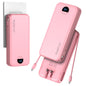 Portable Charger Power Bank 20000mAh with Built in Cables & Wall Plug