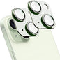 2 Pack Camera Lens Protector for iPhone 15 / iPhone 15 Plus,[Not Easy to Breakn ] AR Tempered Glass Strong Adsorption Metal Camera Cover Screen-Light Green