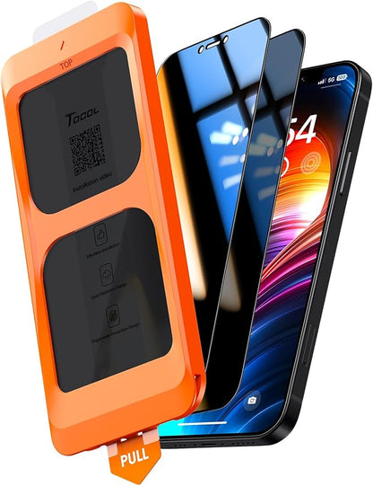TOCOL for iPhone 16 Pro Privacy Screen Protector
