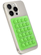StickyGrippy Suction Phone Case Mount, Sillicon Adhesive Phone Accessory for iPhone and Android, Hands-Free Strong Grip Mirror Shower Phone Holder, Tiktok Videos and Selfies (Green)