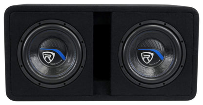 Rockville DV10K52 Dual 10" K5 Car Subwoofers Vented Enclosure Box 2 Ohm