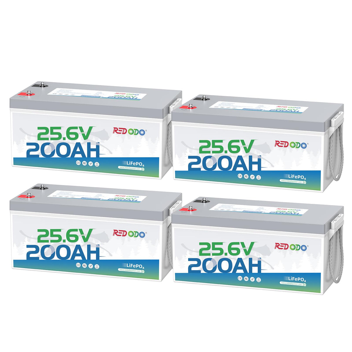 Redodo 24V 100Ah Marine Lithium Battery, for RV, Trolling Motor