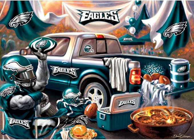 MasterPieces NFL Gameday Puzzles Collection - NFL Gameday Tailgate 1000 Piece Jigsaw Puzzle