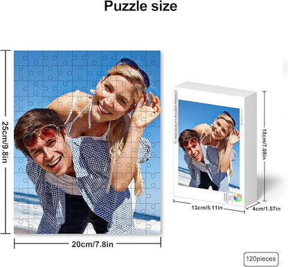 Custom Puzzles from Photos, Personalized Photo Puzzle for Adults 35/70/120/500/1000 Piece, Customized Picture Puzzle Jigsaw for Teens Kids, Birthday,Family,Holidays,Wedding,Father's Day Puzzles Gift