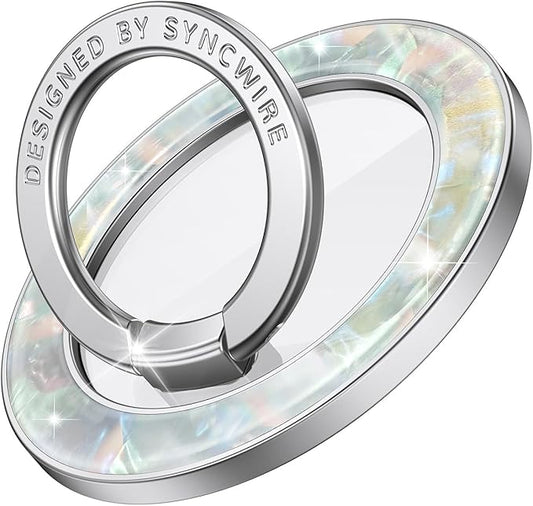 Syncwire Magnetic Phone Grip for MagSafe,Sparkle Ring Holder,Pearly Luster