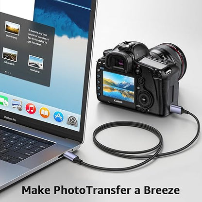 USB 3.1 Micro B to USB C Hard Drive Cables, 3.3FT 10 Gbps USB C to Micro B, External Hard Drive Cable Compatible with MacBook Pro/Air, iPad/Tablet, iPhone, Samsung Galaxy S24, WD Seagate etc