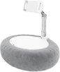 Pillow Stand Holder for Kindle Tablet iPad,Plush Mobile Phone Stand with a Snack Bowl with lid,Compatible with 4.7"-13" Phone, Tablet, iPad, iPhone, Google, Kindle, Samsung (Grey)