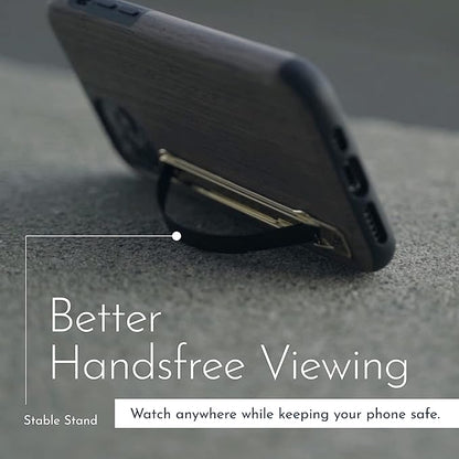 SleekGrip Premium: Swappable Phone Stand & Phone Grip - Ultra Thin Convertible Grip Holder Fits Most iPhone and Android Cases, Phone Strap Compatible with Wireless Chargers and Car Mounts