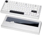 KEEBMONKEY WOBKEY Rainy 75 CNC Aluminum HMX/JWK/Cocoa Switches Triple-Mode Connectivity Mechanical Keyboard with Superior Acoustics, RGB/FR4/Silver SUS304/7000mAh/Cocoa Switch (Pro - Red Velvet)