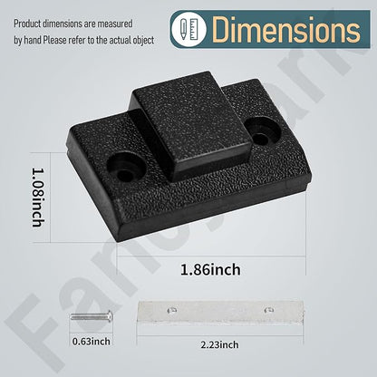 2 Pack Dust Cover Hinge Set Replacement Part for Turntables SL 1200 MKII / 1210 MKII, 1200M3D, MK2, MK3, MK4, M5G, SFUMM02N04, with Screws and Backing Plate