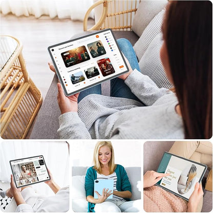 Android 15 Tablet, 11 inch Tablet with Keyboard, 24GB RAM (4GB RAM and 20GB Extend)+128GB, 1TB Expand, Octa-Core, 2.4G/5G WiFi, 8000mAh, BT V5.0, GMS Certified with Case, Mouse, Stylus(Silver)