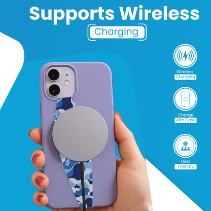 Switchbands Colorful Phone Grip 2 Pack – Reversible Elastic Phone Strap, Adhesive-Free, Arthritis Friendly Easy-Hold, Anti-Theft, Wireless Charging Compatible, Universal Fit – Blue & Cobalt Blue