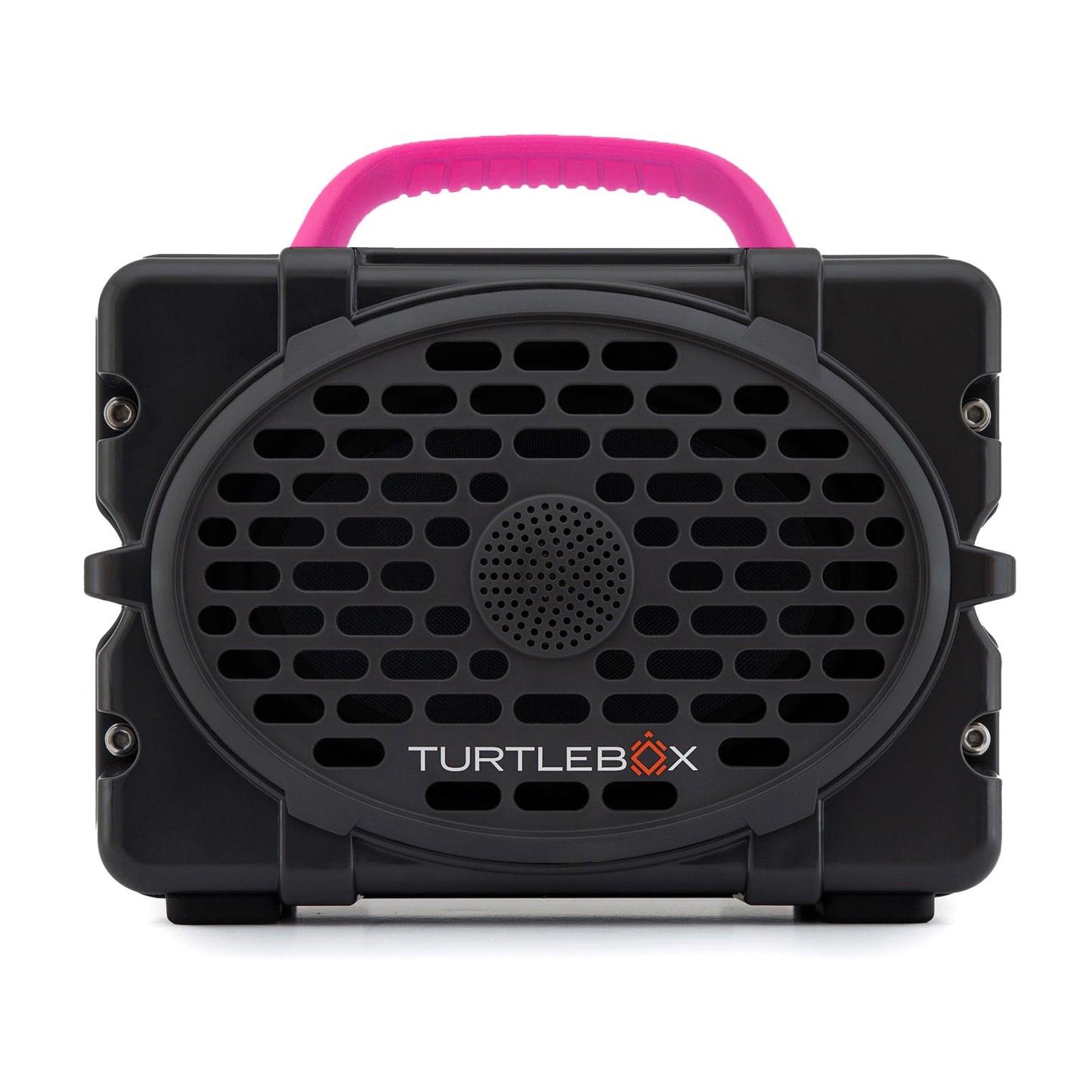 Turtlebox Original Gen 3: Portable Outdoor Bluetooth Speaker – Ultra-Loud (120dB), Waterproof (IP67), Rugged, Impact-Resistant, 3-Day Battery | Party Mode: Unlimited Pairing Stereo, Gray/Hot Pink