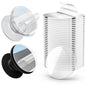 30 Pack Super Sticky Adhesive, Clear Invisible Adhesive Replacement for Pop Socket Base, 1.4 Inch Non-Damaging Double Sided Tapes for Phone Collapsible Grip & Stand Back