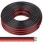Shirbly 10 Gauge Wire 50FT Tinned Copper Wire - 2 Conductor Parallel Wire Insulated Stranded Wire for Solar Panel Car Audio Auto, Low Voltage Electrical Wire for LED Lighting (10AWG 50FT)