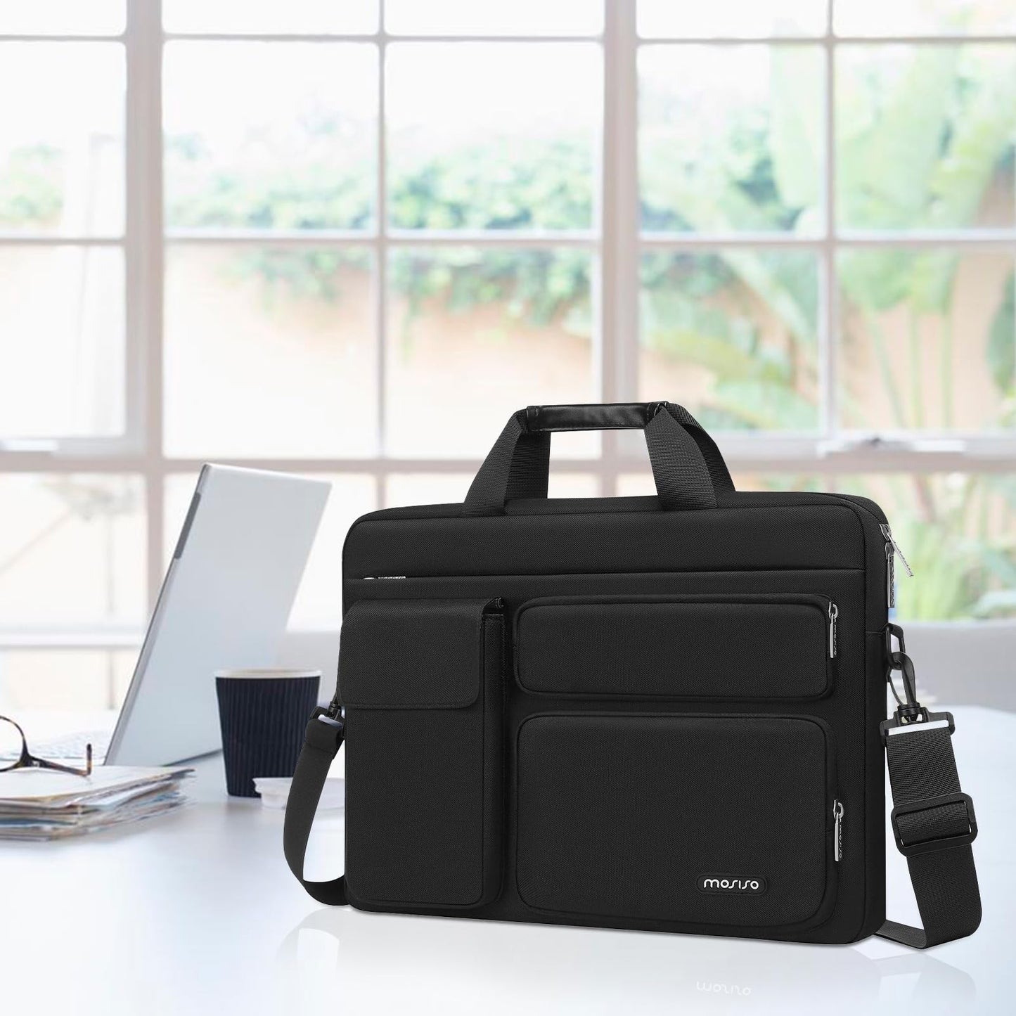 MOSISO Laptop Shoulder Bag 16 inch, 15-15.6 inch Computer Bag