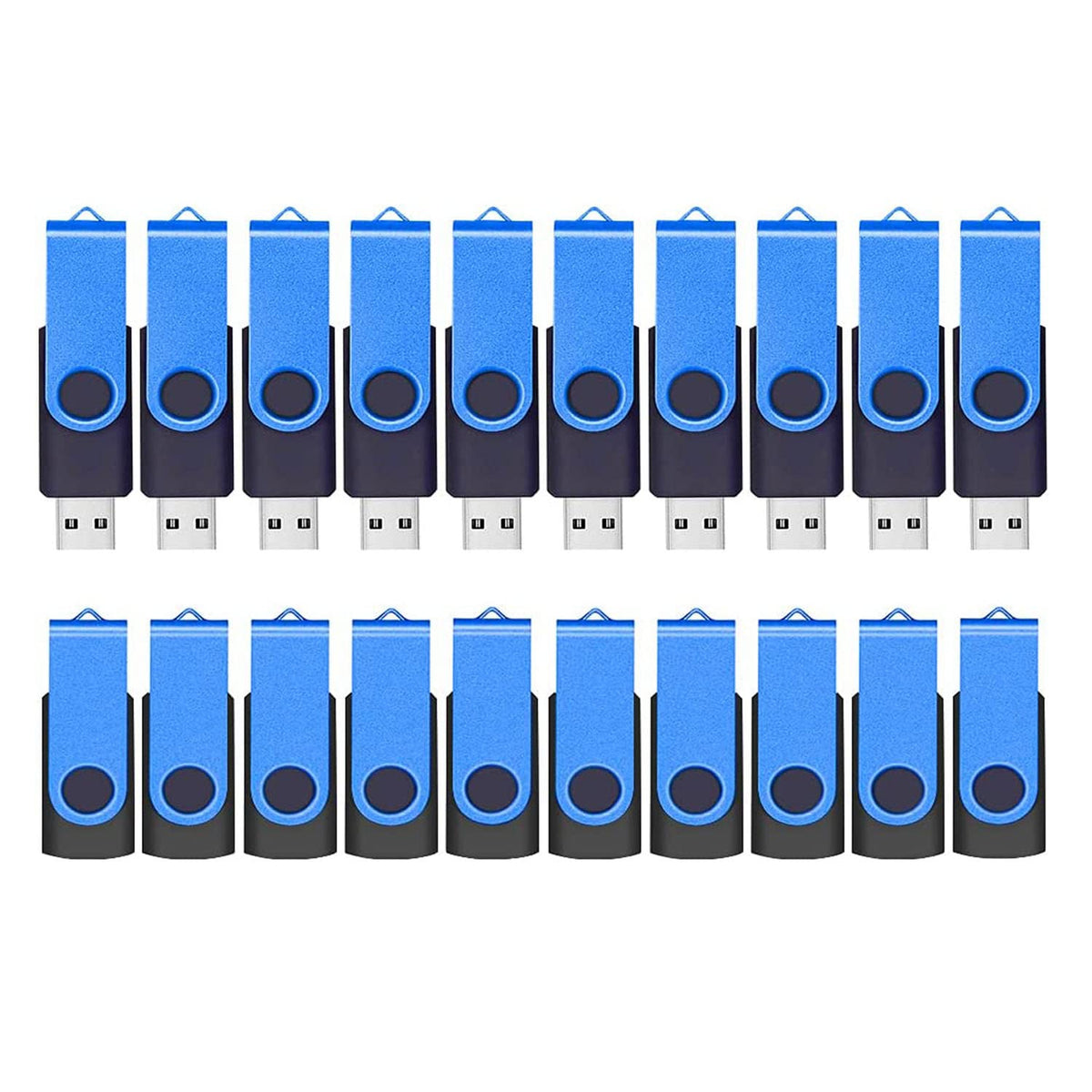 ABLAZE 1GB Flash Drive 10 Pack, USB 2.0 Memory Stick with Lanyards