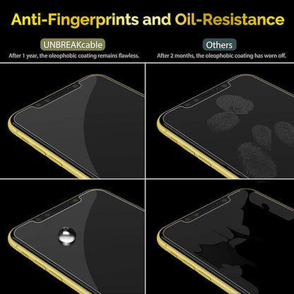 UNBREAKcable Shatterproof Screen Protector for iPhone 11/ iPhone XR [3-Pack] [Easy Installation Frame] 9H Hardness][99.99% HD Clear] [Bubble Free] for Apple 6.1''