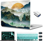 CISSOOK Mountain Case for MacBook Pro 14 inch 2024 2023-2021 Release Model M4 A3112 A3185 A3401/ M3 A2992 A2918/ M2 A2779 /A2442 M1 with Touch ID, Plastic Sunshine Mountain Cover for MacBook Pro 14