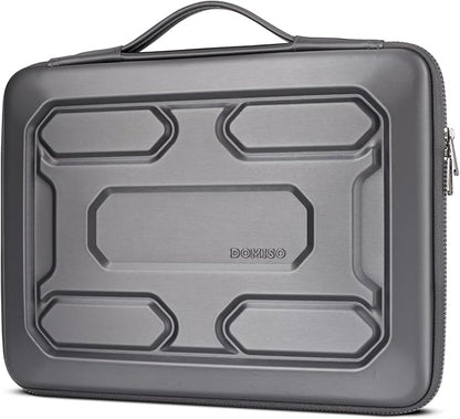 DOMISO 13.3 inch Laptop Sleeve with Handle Shockproof Computer Bag Waterproof EVA Protective Carrying Case for 13-13.3 inch Notebooks/13 MacBook Air/MacBook Pro Retina/Dell XPS 13/HP, Dark Grey