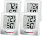 ThermoPro TP49 4 Pieces Digital Hygrometer Indoor Thermometer Humidity Meter Mini Hygrometer Thermometer with Temperature and Humidity Monitor Room Thermometer