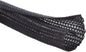 Alex Tech 25ft - 1 inch Cord Protector Wire Loom Tubing Cable Sleeve Split Sleeving For USB Cable Power Cord Audio Video Cable – Protect Cat From Chewing Cords - Black